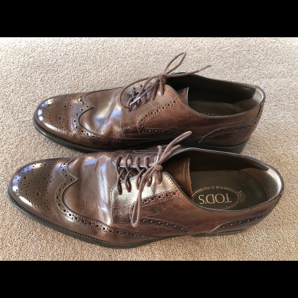 Tod’s - Men’s brown leather lace- up Oxford shoe